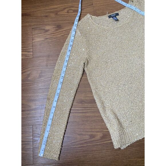 Brown Sequin Sweater Size S - Picture 6 of 6